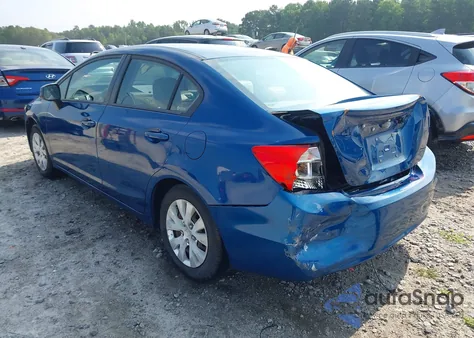 2012 Honda Civic Lx из США, поврежденный, VIN 2HGFB2F50CH535124